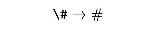Print Hash Symbol in LaTeX